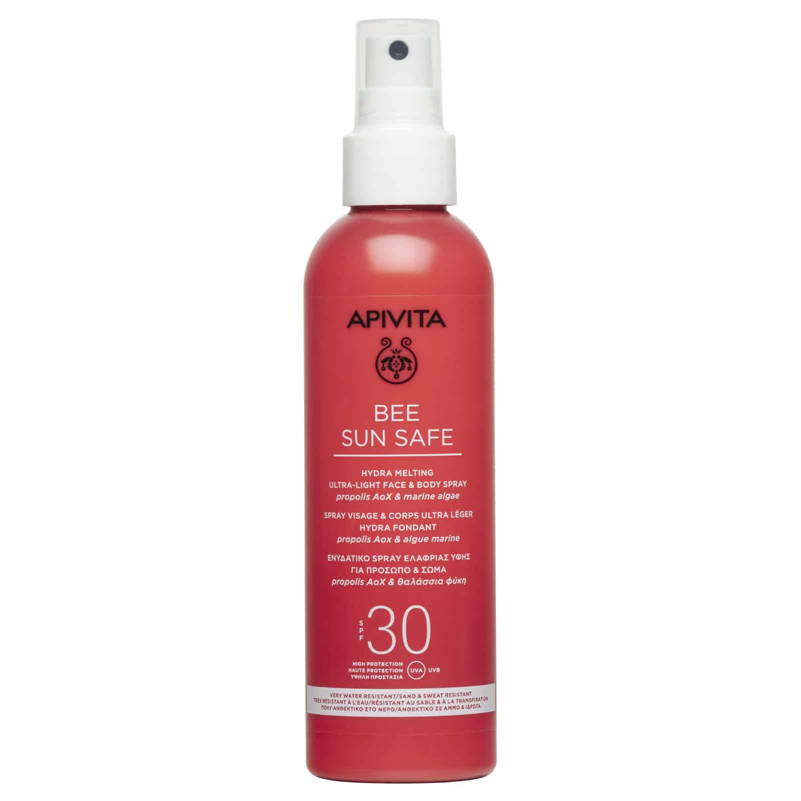 APIVITA - BEE SUN SAFE Ενυδατικό Spray για πρόσωπο & σώμα SPF30 - 200ml